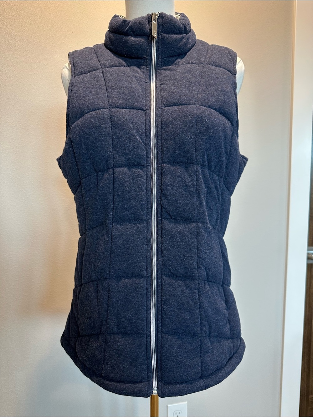 Marc New York Navy Quilted Sleeveless Puffer Vest